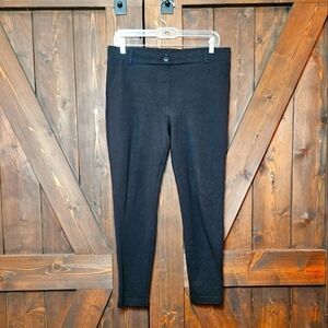 Betabrand Women's Yoga Classic Skinny Dress Pants High Rise Black Large Petite